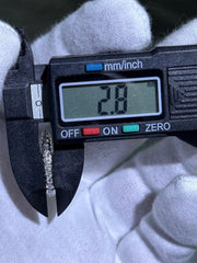 LIV 14k White Gold & Natural Diamonds Round Cut Eternity Cable Band Ring Size 6.5