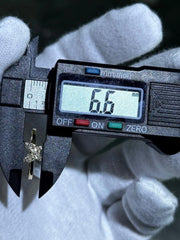 LIV 14k Yellow Gold & Natural White Diamonds Butterfly Design Halo Band Ring Sz 7