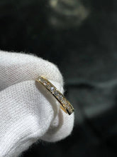 LIV 14k Yellow Gold & Diamonds 0.50ct Round Cut Channel Set Band Ring Sz 5.75 Gift