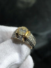 LIV 18k Yellow Gold & Natural Yellow Diamond 1.01ct Center 1.26ct Side Ring Sz 5.5