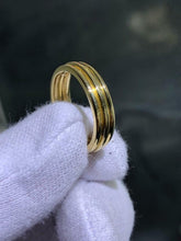 LIV 18k Solid Yellow Gold Double Halo Design Band Ring Size 8 Gift