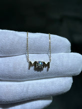 LIV 14k Yellow Gold Custom Made MOM Lab Grown 1.00ct tw G-VS1 Diamond Necklace