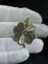 LIV 14k Yellow Gold Hand Made Vintage Mother Child Heart Charm Pendant