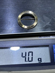 LIV 14k Yellow Gold Large Round Cable Design Halo Pin Brooch 4.7 Grams Gift