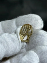 LIV 14k Yellow Gold French Back Mesh Grid Design Tear Drop Earrings 5.2 Grams Gift