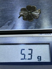 LIV 14k Yellow Gold Hand Made Vintage Mother Child Heart Charm Pendant