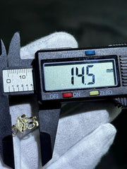 LIV 14k Yellow Gold Vintage 1997 Graduation Cap Hand Made Halo Charm Pendant 0.5 Gr