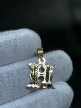 LIV 14k Yellow Gold Vintage Initial H Hand Made Halo Charm Pendant 0.9 Grams Gift