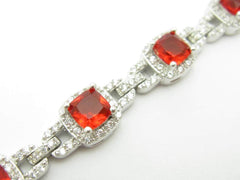 LIV Platinum Sterling Silver Pave White Sapphire Hugs & Kisses Halo