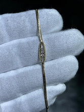 LIV 14k Yellow Gold Diamond Cut Cobra Link Vintage Diamond Tennis Link Bracelet Gift