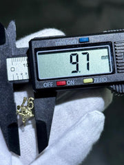 LIV 14k Yellow Gold Vintage 1997 Graduation Cap Hand Made Halo Charm Pendant 0.5 Gr