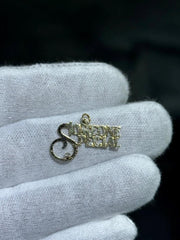 LIV 14k Yellow Gold Vintage Special Someone Hand Made Halo Charm Pendant 0.5 Grams