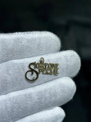 LIV 14k Yellow Gold Vintage Special Someone Hand Made Halo Charm Pendant 0.5 Grams