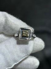 LIV Sterling Silver & 14k Solid Yellow Gold Hand Made Vintage Zodiac Design Ring Sz6