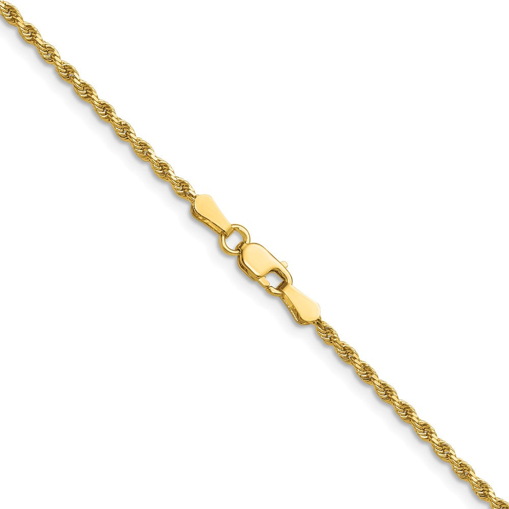 14K 20inch 1.75mm Diamond-cut Rope with Lobster Clasp Chain