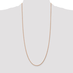 14K Rose Gold 30 inch 1.75mm Diamond-cut Rope with Lobster Clasp Chain