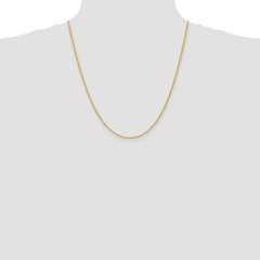 14K 22 inch 2mm Regular Rope with Lobster Clasp Chain