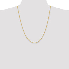 14K 24 inch 2mm Regular Rope with Lobster Clasp Chain