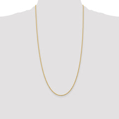 14K 28 inch 2mm Regular Rope with Lobster Clasp Chain