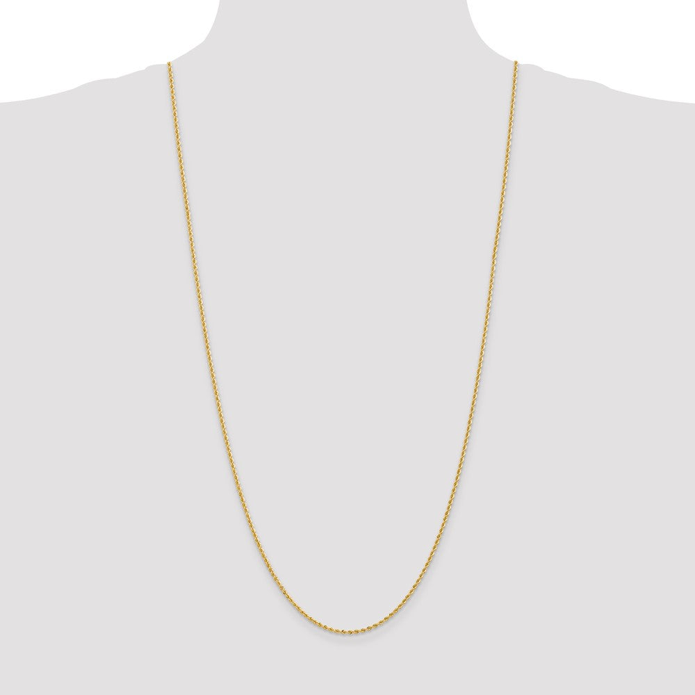 14K 30 inch 2mm Regular Rope with Lobster Clasp Chain