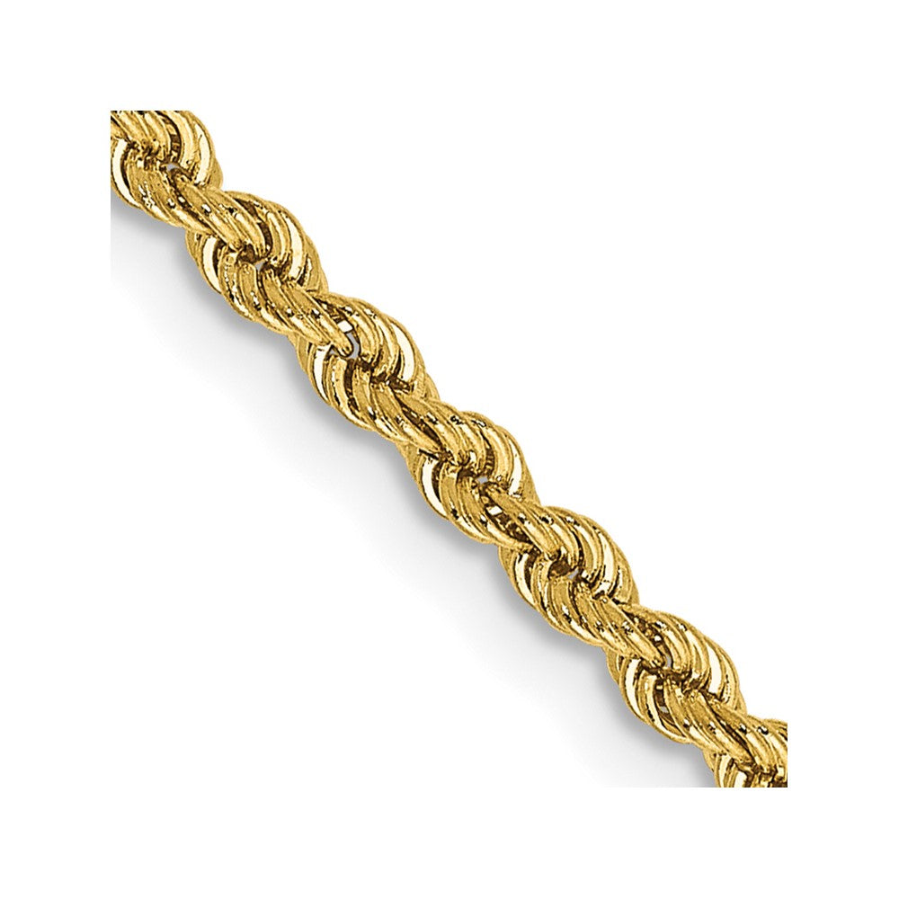 14K 28 inch 2.25mm Regular Rope with Lobster Clasp Chain