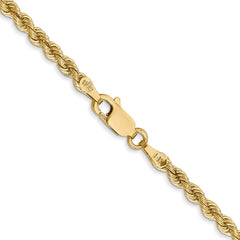 14K 36 inch 2.75mm Regular Rope with Lobster Clasp Chain