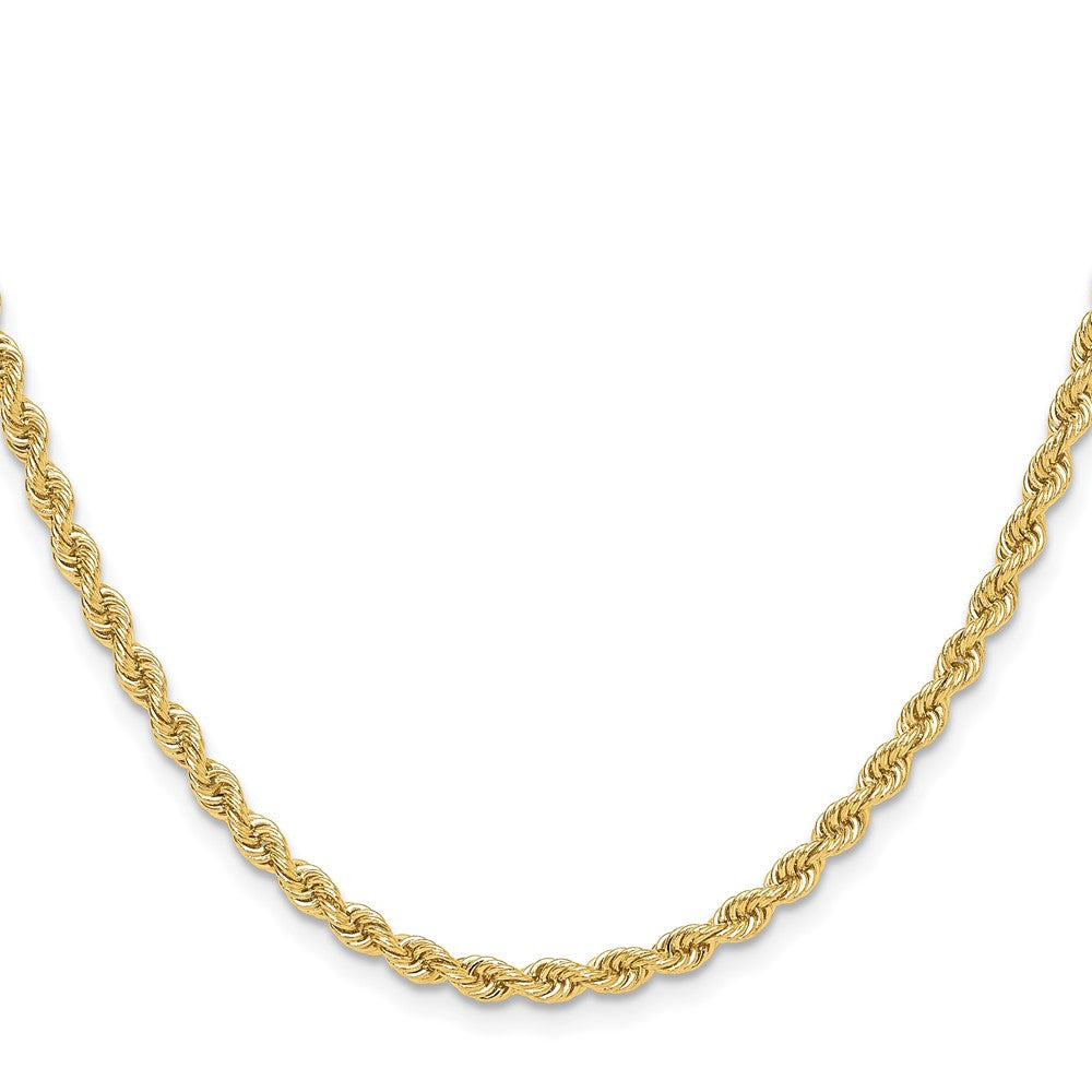 14k 3.3mm Regular Rope Chain - 3