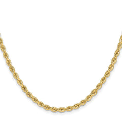 14k 3.3mm Regular Rope Chain