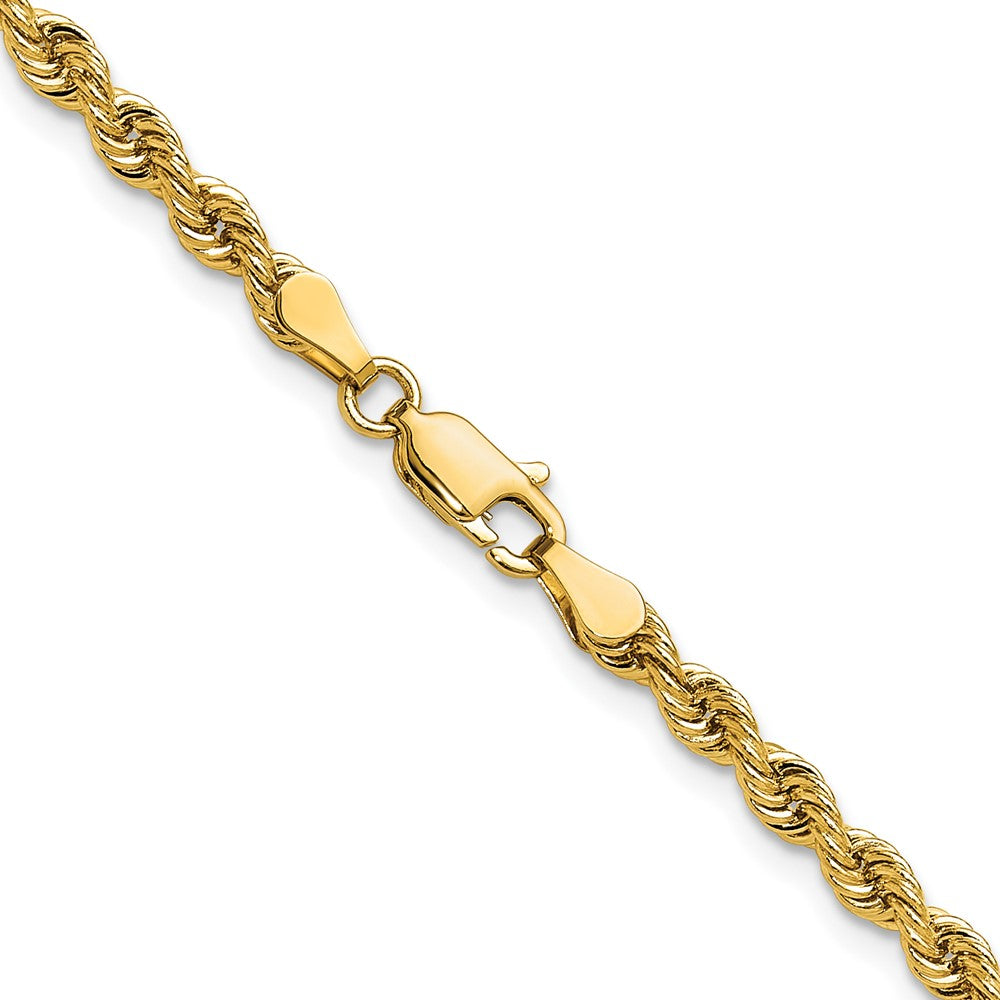 14k 3.3mm Regular Rope Chain - 3