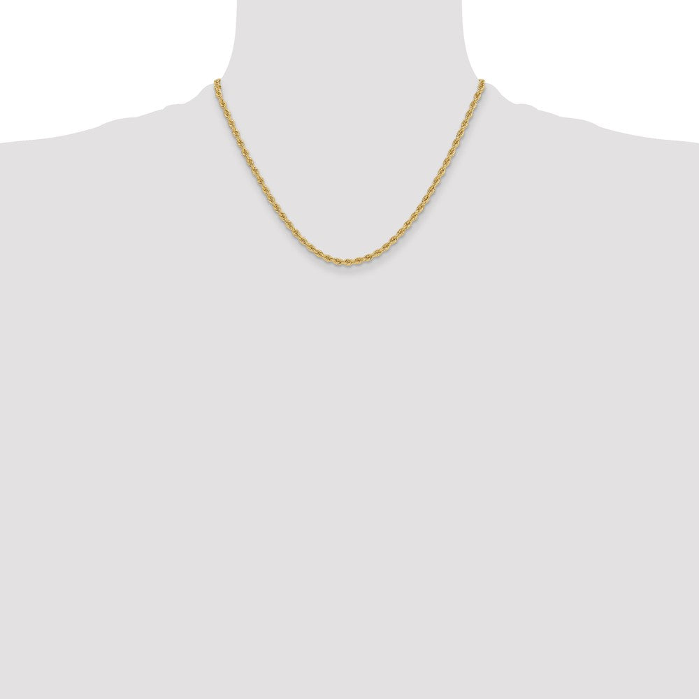 14k 3.3mm Regular Rope Chain