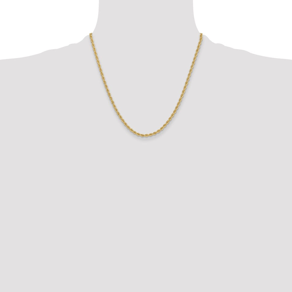 14k 3.3mm Regular Rope Chain