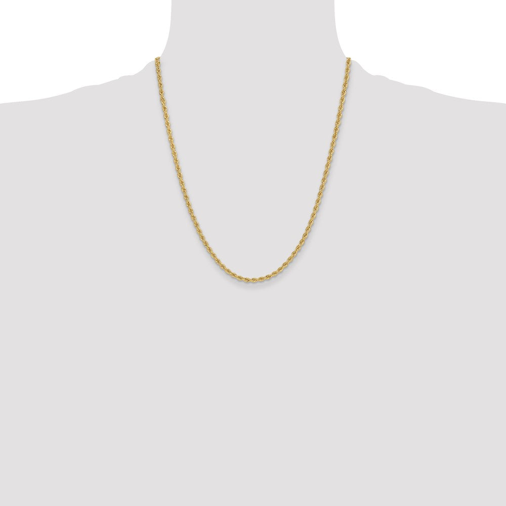 14k 3.3mm Regular Rope Chain