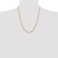 14k 3.3mm Regular Rope Chain