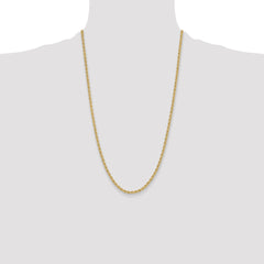 14k 3.3mm Regular Rope Chain