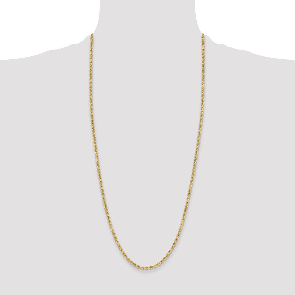 14k 3.3mm Regular Rope Chain