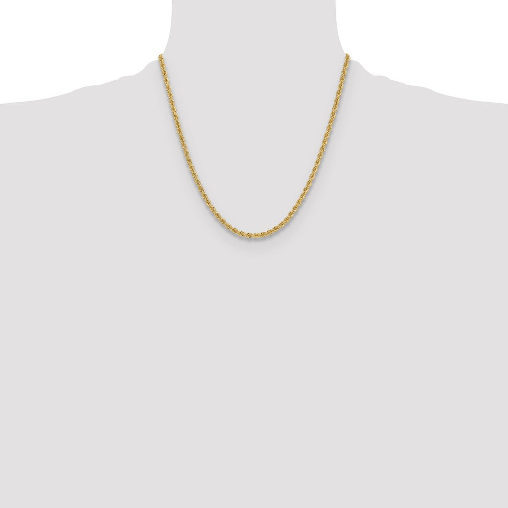 14k 3.8mm Regular Rope Chain