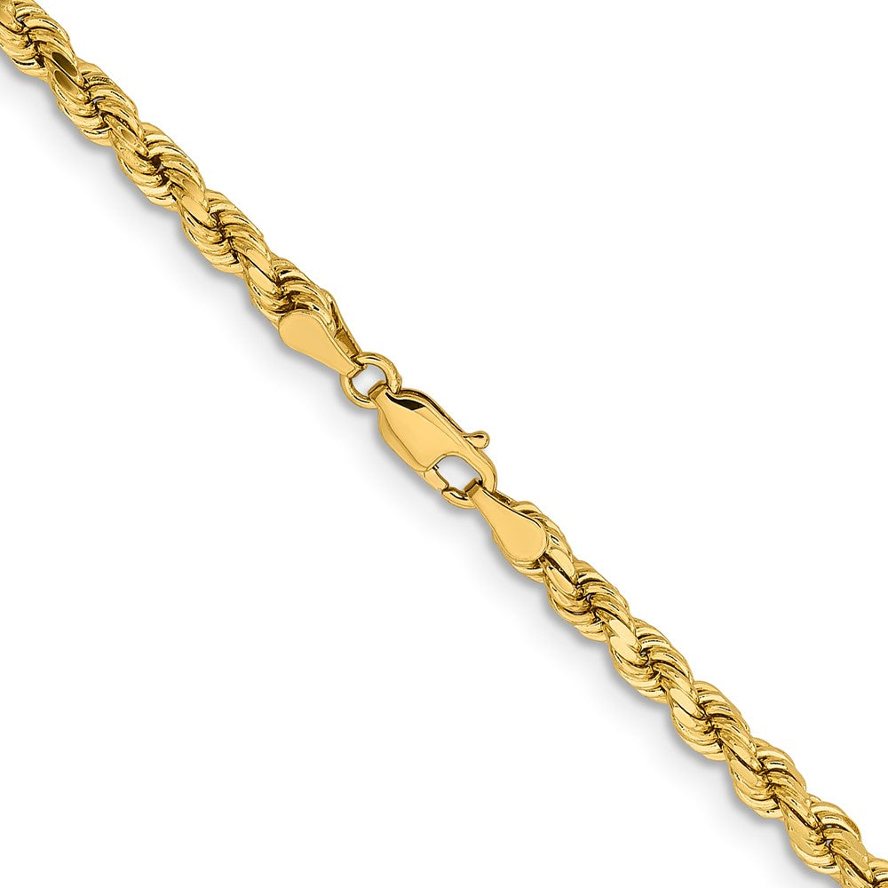 14K 16 inch 4.25mm Diamond-cut Rope with Lobster Clasp Chain