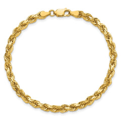 14K 4.25mm D/C Rope with Lobster Clasp Chain