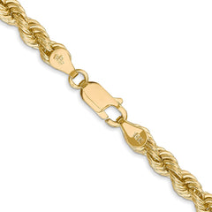 14K 26 inch 5mm Regular Rope with Lobster Clasp Chain