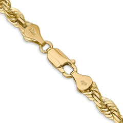 14K 30 inch 5.5mm Diamond-cut Rope with Lobster Clasp Chain