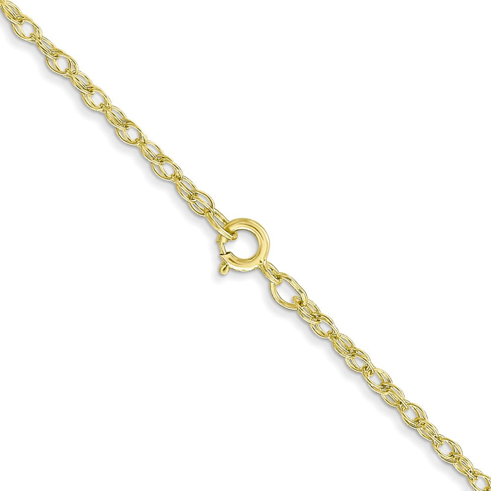 14K 16 inch Carded 1.35mm Cable Rope with Spring Ring Clasp Chain