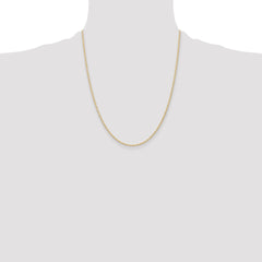 14K 1.35mm Carded Cable Rope Chain