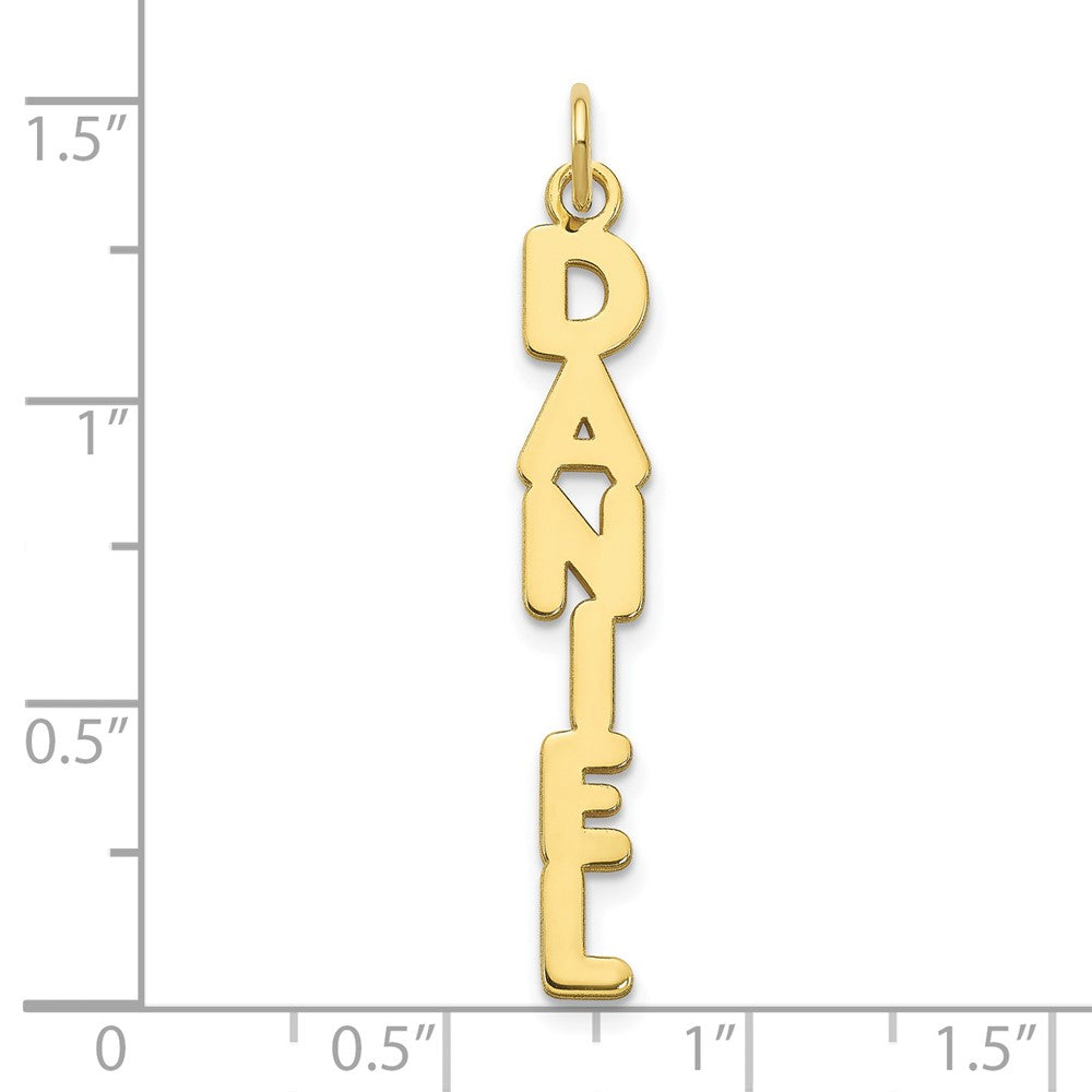 10k Yellow Gold Kimberly Font Name Plate Charm