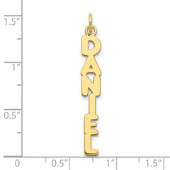 10k Yellow Gold Kimberly Font Name Plate Charm