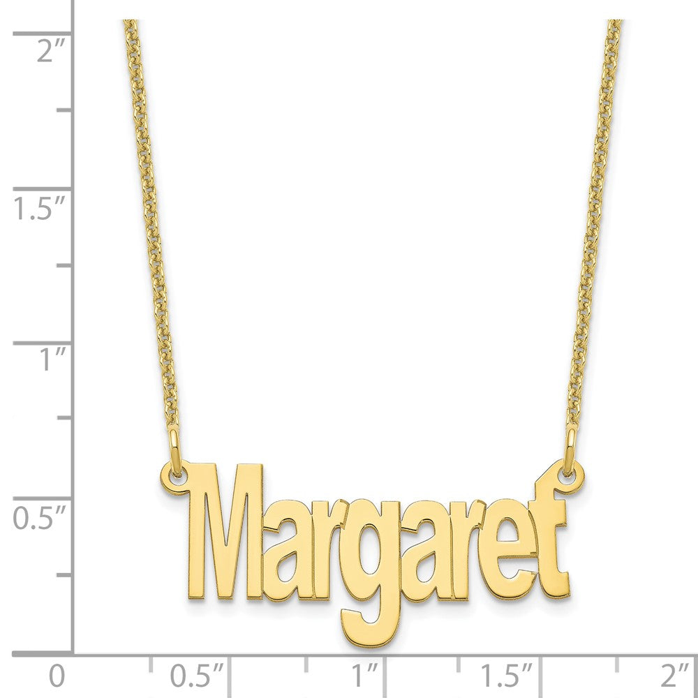 10k Small Name Plate Necklace