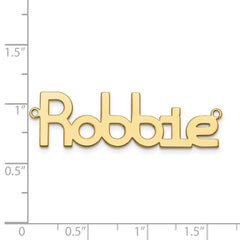 10k Yellow Gold  Polished Modum Font Name Plate