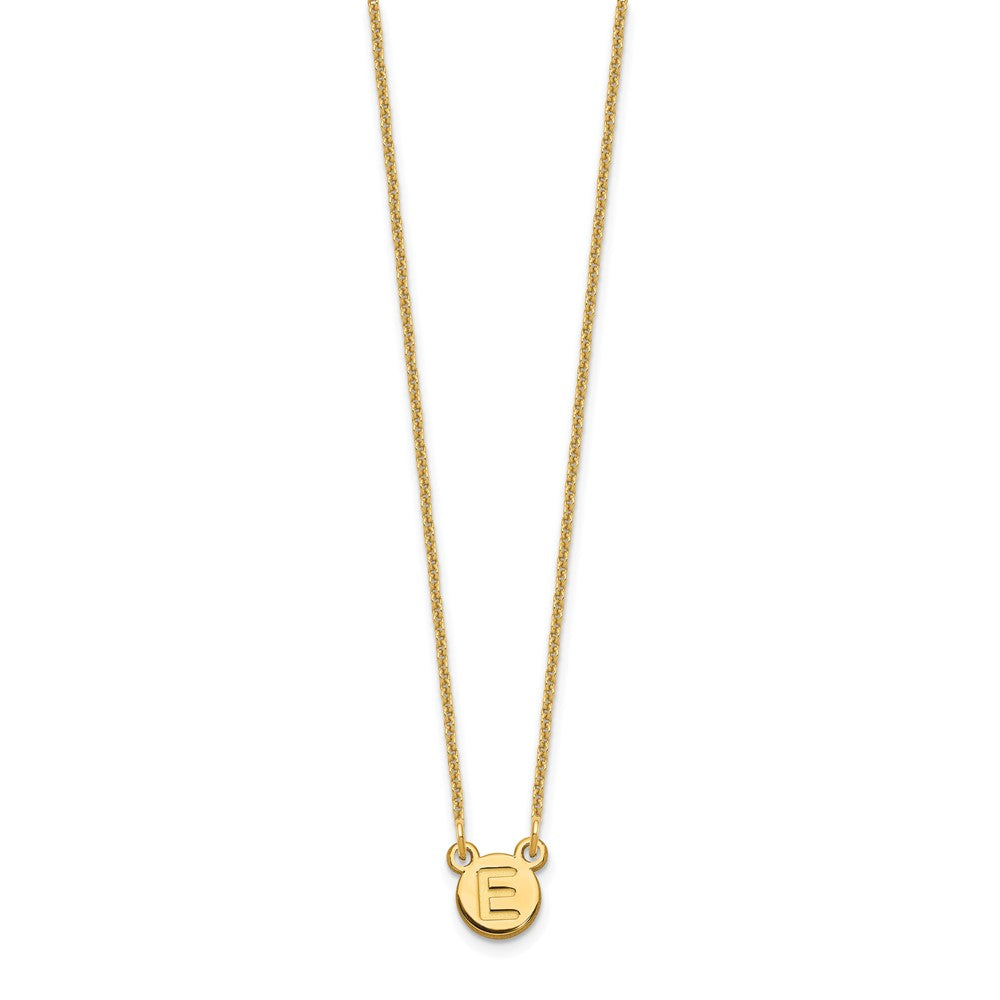 10 Yellow Gold 1 Letter Bubble Necklace