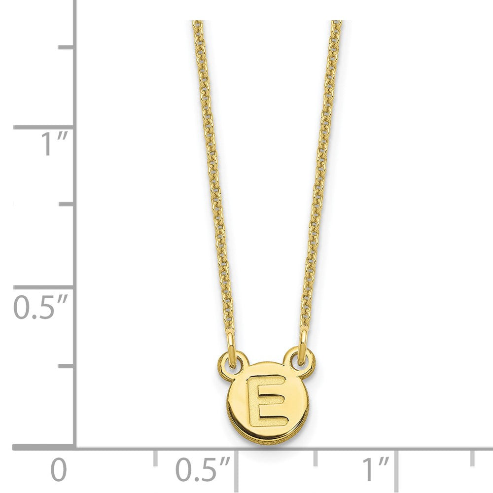 10 Yellow Gold 1 Letter Bubble Necklace