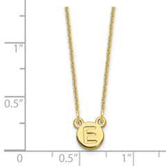 10 Yellow Gold 1 Letter Bubble Necklace