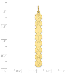 10k Yellow Gold 8 Letter Bubble Pendant